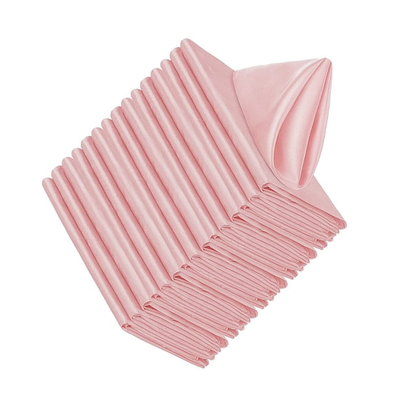 Advancent Servilletas de de poliéster de 20 piezas para una experiencia gastronómica lujosa, servilletas de tela cuadradas Kits de decoración para fiestas polvo de cuero