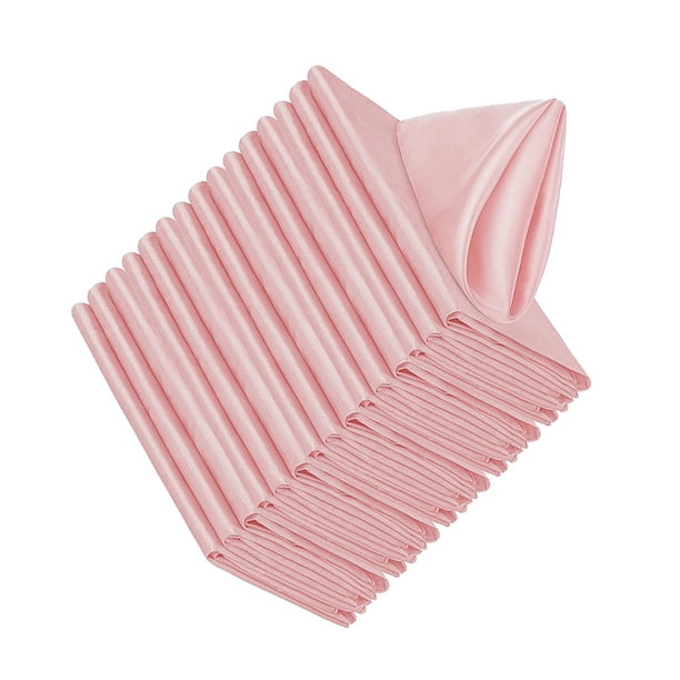 Advancent Servilletas de de poliéster de 20 piezas para una experiencia gastronómica lujosa, servilletas de tela cuadradas Kits de decoración para fiestas polvo de cuero