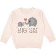 thumbnail image 2 of Inktastic Big Sis Elephant Toddler Sweatshirt, 2 of 4