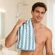 thumbnail image 5 of CaiYueKe Striped Coral Fleece Towel Fast Drying Hair Body Face Towel Soft Absorbent Lightweight Microfiber Quick Dry Bath Towel for Gym Travel Home, 5 of 7