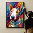 thumbnail image 4 of Miniature American Shepherd Dog Canvas Wall Art Colorful Pets Graffiti Highland Canvas Oil Painting Canvas Print Street Art Modern Artwork Living Bedroom Bathroom Home Office Decor, 4 of 4
