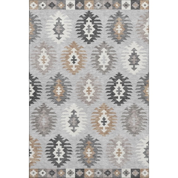 Dalyn Rugs Premium Machine Washable Mayfield AMF983 Silver 9' x 12' Rug