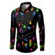thumbnail image 1 of Camisa de manga larga con solapa y botones para hombre última fiesta informal popular otoño e invierno tops de talla grande, 1 of 6