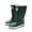 Green, variant on Black Rain Boots For Women High Top Water Resistant Boots Comfortable Casual Footwear For Wet Weather Outdoor Wear Thick Sole Design Size 36