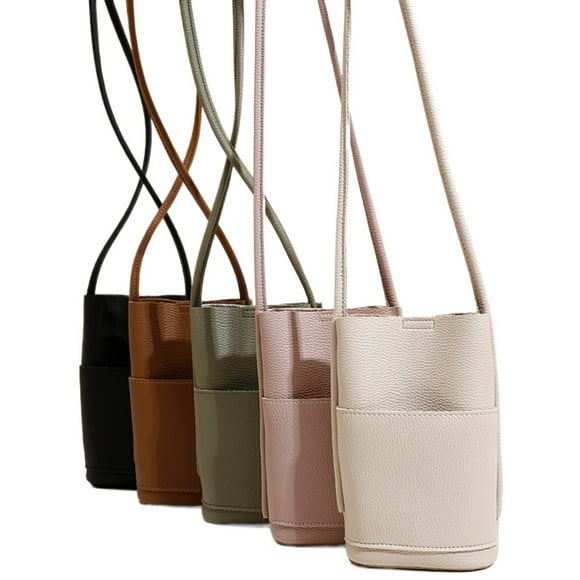 AIGIA Small Cell Phone Crossbody Shoulder Bag, Women Waterproof PU Leather Carrying Phone Holder Purse