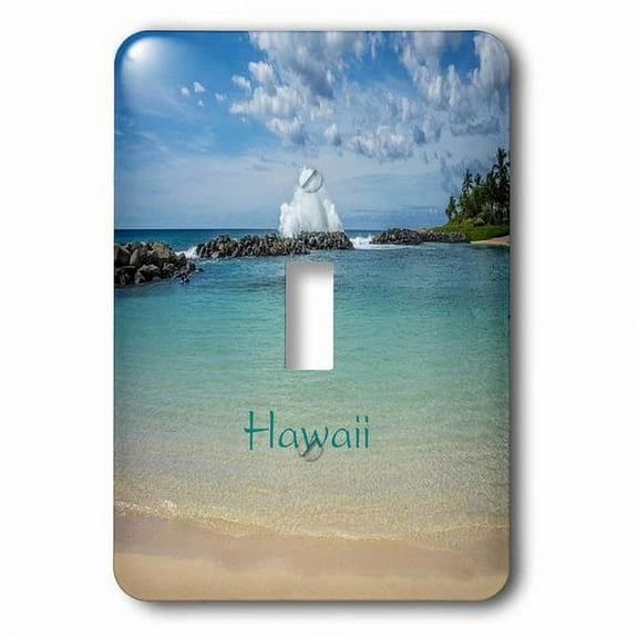 3dRose, Image of Hawaiian Beach Lagoon , single toggle switch
