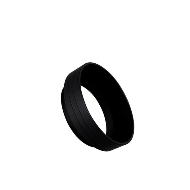Matsuzay Embudo de dosificación de café en polvo, anillo de filtrado que recibe sin deslizamiento, anillos fijos de piedra imán, Juegos de servir café y té Negro/54 mm