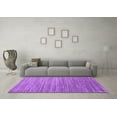 thumbnail image 3 of Ahgly Company Indoor Rectangle Abstract Purple Contemporary Area Rugs, 4' x 6', 3 of 4