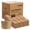 Brown, variant on FMP Brands [100 Pack] Pink Coffee Cup Sleeves Disposable for Hot Drinks, Durable Corrugated Cardboard Cup Sleeves for 12-24 oz Cups, Beverage Insulator and Hand Protection for Hot & Cold Drinks