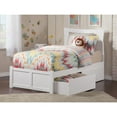 thumbnail image 2 of Metro Platform Bed with Flat Panel Foot Board and 2 Urban Bed Drawers in, Multiple Colors and Sizes, 2 of 5