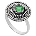 thumbnail image 3 of Green Onyx 925 Sterling Silver Ring s.6 Jewelry R-1388 AGR1017_C_6, 3 of 6