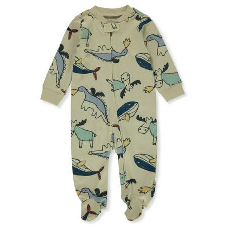 UPC: 0195861364351 | Carter s Baby Boys Dinos Footed Coveralls – brown newborn