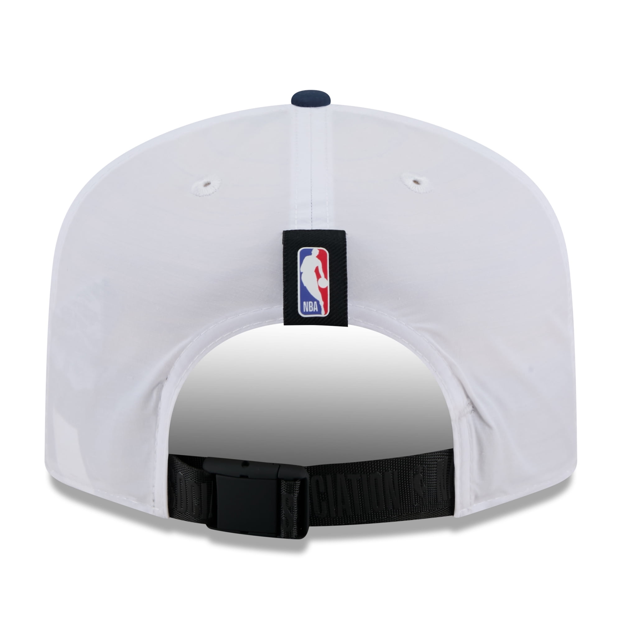 Men's New Era White/Navy Denver Nuggets 2025 NBA Draft On-Stage Nylon 19TWENTY Adjustable Hat