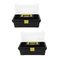 thumbnail image 5 of WHAMVOX Portable Tool Box ABS Plastic Black For Handyman 2Pcs 12.18X6.29X4.72In, 5 of 8