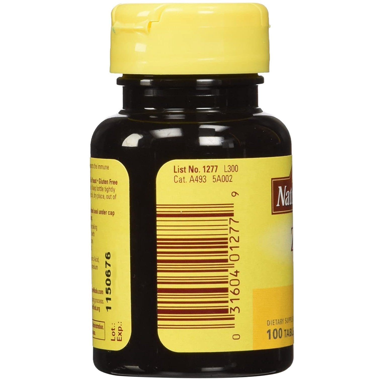 Nature Made Zinc Essential Nutrient & Antioxidant Support, 100ct, 4-Pack