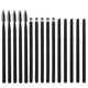 thumbnail image 1 of 15pcs Pinceles de maquillaje práctico cepillos cejas cepillos de labios pinceles de pestañas negro, 1 of 6