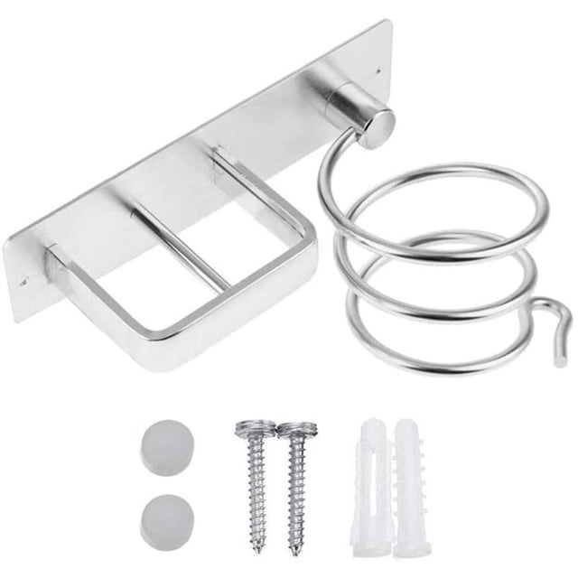 Secador De Pelo Organizador De Hierro Plano Montado En La Pared Soporte Para Secador De Pelo Para Dormitorio Y Baño Noticed HA045970-01
