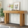 thumbnail image 4 of Haverchair 63" Long Entryway Console Tables, Wood Farmhouse Sofa Behind Couch Table with Thickened Base, Large Hallway Accent Furniture Table for Living Room, Entrance, Foyer, 4 of 8