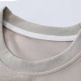 thumbnail image 4 of Atogsazn Men's Oversized Sweatshirt Casual Long Sleeve Pullover Sweatshirts Crew Neck Jogger Tops Outerwear 07-Beige XXL Fashion, 4 of 9