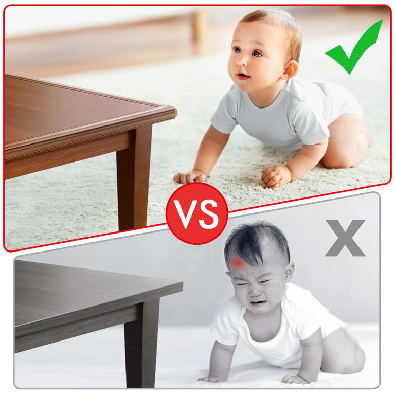 Sunjoy Tech Soft Baby Proofing Corner Guards Edge Protectors - Pre-Taped  Table Corner Protector, Child Safety Furniture Bumper, Sh
