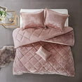 thumbnail image 4 of Intelligent Design Felicia Ensemble de Couette en Velours Blush Simple/Simple TG, 4 of 4