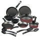 thumbnail image 1 of Cinsa Bateria de cocina Esencial Equipa tu cocina 15 piezas, aluminio con antiadherente thermocell, tapas de vidrio templado, utensilios, Rojo (15 piezas), 1 of 5