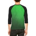 thumbnail image 2 of Halloween Green Earth Dragon Scales Costume Mens Raglan T Shirt White-Black X-LG, 2 of 2