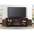 thumbnail image 2 of Martin Svensson Home La Jolla 70" TV Stand with Electric Fireplace Brown Walnut, 2 of 6