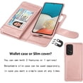 thumbnail image 4 of NJJEX Wallet Case for Samsung Galaxy A03S A12 A13 A14 A23 A32 A51 A52 A53 A54 5G Case,[9 Card Slots] PU Leather Credit Holder Folio Flip [Detachable] Kickstand Lanyard Magnetic Phone Cover [Rose Pink], 4 of 7