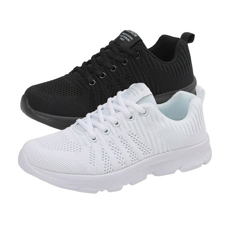 

Aayomet Womens Sneakers Women Sneakers Summer New Pattern Fashion Simple Solid Color Mesh Breathable Comfortable Lace Up Non White 8