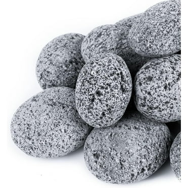 GASPRO 3-5 inch Large Lava Rocks for Fire Pit Natural Lava Stones for Gas Fireplaces, 10 lbs