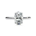 thumbnail image 2 of IGI Certified Lab Grown Diamond Solitaire Engagement Rings For Women, Center 9x6mm Oval Cut 4-Prong Anniversary Wedding Ring In 14K Solid White Gold F-G, VS-SI Quality (1.20 Cttw) Ring Size-8.5, 2 of 6