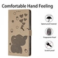 thumbnail image 6 of For Samsung Galaxy S23 5G 6.1" Cartoon Elephant Embossed Strong Magnetic Attachment/Closure, Card Slots/Pocket, With Hand Strap，PU Leather Flip Wallet Case ﻿,khaki,For Galaxy S23 (5G), 6 of 11