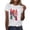 White, variant on 2026 Soccer Cup Shirts For Women Crewneck Football Sports Jerseys Tops Summer USA Canada Mexico Flag Graphic Tee