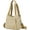 D08 Khaki, variant on Upgraded Small Canvas Tote Bag with Zippered Compartment Pocket for Women, Mini Cute Satchel Hobo Crossbody Handbag