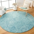 thumbnail image 2 of SAFAVIEH Metro Avalon Diamond Area Rug, Light Blue, 6' x 6' Round, 2 of 8