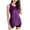Purple, variant on BRGZLK Tank Tops For Women 2025 Summer New Trendy Solid Color Shiny Sequin Suit Sleeveless Undershirt Blue L