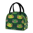 thumbnail image 6 of 7L Volume Handheld Insulated Reusable Meal Tote Lunch Bags Green Frogs, 6 of 6