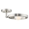 thumbnail image 1 of Golden Lighting 8330-1SF PW Sloane 1-Light Semi-Flush Ceiling, Pewter, 1 of 5