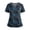 07-Blue, variant on Women's Halloween Scrub Tops, Stretchy Plus Size Scrubs for Women, Print Nursing Uniforms with Pockets, Halloween Outfits Gifts