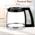 thumbnail image 2 of 12-Cup Glass Carafe Replacement for Cuisinart Coffee Maker Models DCC-1200, DCC-1100BK, DCC-2650, CHW-12, CHW-12P1, DGB-550BK, DGB-550BK1, DGB-625BC, DGB-700BC, and SS-12 | Part# DCC-1200PRC, 2 of 6