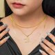thumbnail image 5 of JeenMata Juego de 3 Collares con Monograma 'MAMA' en Oro Amarillo, 5 of 5