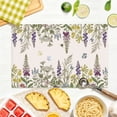 thumbnail image 4 of Stegali Summer Wildflower Butterfly Linen Placemats, 12x18 Inch Table mats Set of 4, 4 of 7