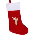 thumbnail image 1 of VEYLIN 20 Inch Christmas Stockings Large Embroidered Stockings Plush Embroidered Stockings Christmas Stockings with Letters(Y), Embroidered Stockings, 1 of 5