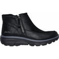 thumbnail image 3 of Skechers Boots for Women Easy Going - Into Fall Zip-Up Bootie, Vegan Leather, Side Zip, Memory Foam, Relaxed Fit, Chenille Lined, Traction Outsole, 3 of 6