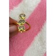 thumbnail image 2 of Dirty Martini Olive 18k Gold Over Sterling silver Statement Cocktail Ring Martini Ring | Clay Olive Cocktail Ring | Gold Statement Ring, 2 of 7