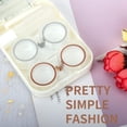 thumbnail image 3 of Two Packs Contact Lens Care Vision Care Nobleness Cute Contact Lens Cases Contact Lens Set Contact Lens kit Set Colored Contact Lenses for Women (Gold), 3 of 6