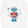 thumbnail image 3 of Inktastic Robot 4th Birthday Toddler Sweatshirt, 3 of 4