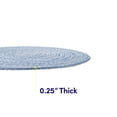 thumbnail image 5 of Two Tone Cotton 15" Round Woven Placemat Sets, 4-Pack Dark Blue, 5 of 7