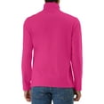 thumbnail image 3 of INSPIRE CHIC Men's Sweaters Pullover Turtle Neck Long Sleeve Stretchy Slim Fit Tops 42 Deep Pink, 3 of 7